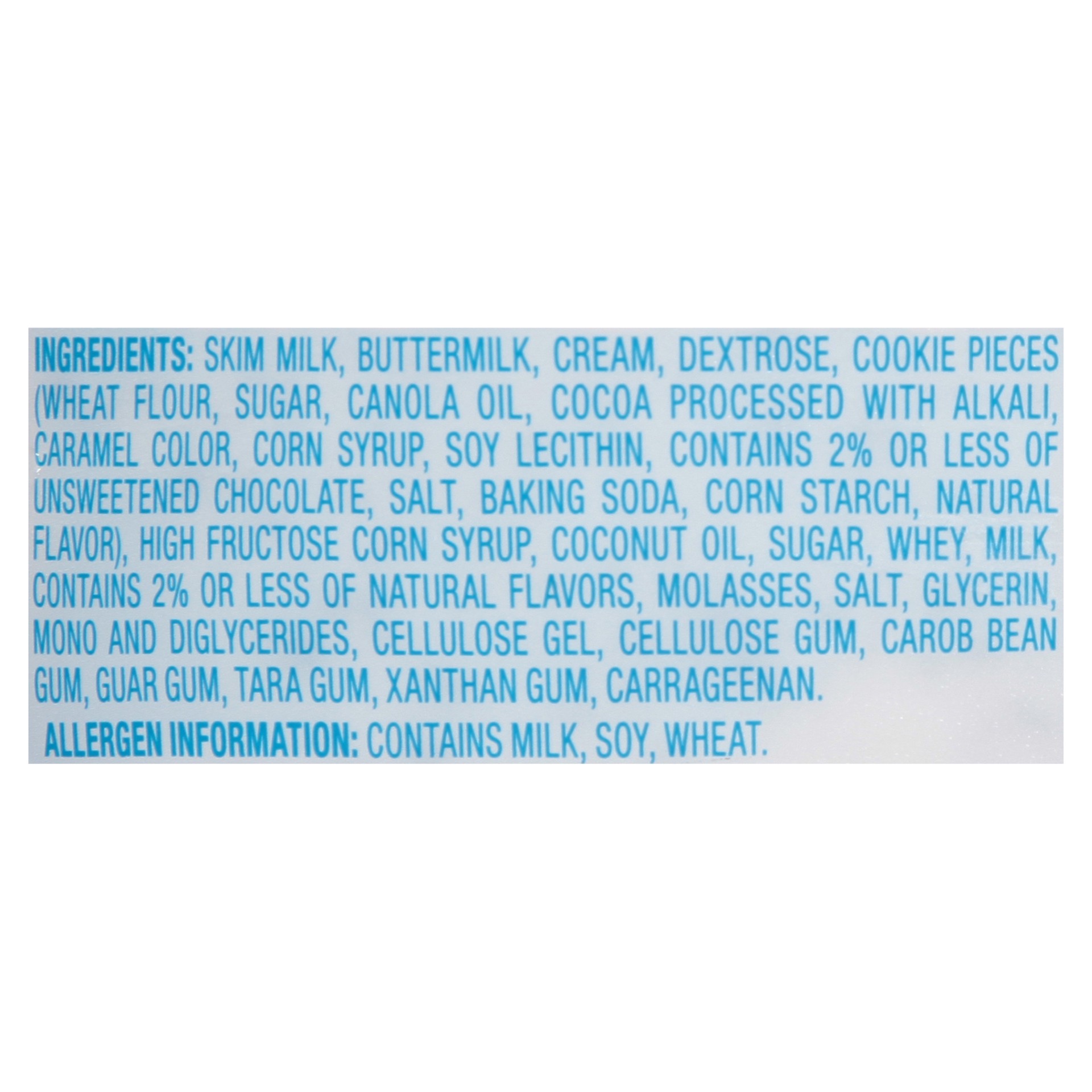 slide 5 of 5, Blue Bunny Soft Cookies and Cream Frozen Dairy Dessert, 46 fl oz, 46 fl oz