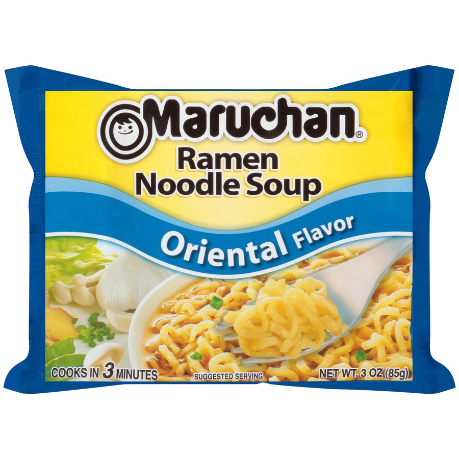 slide 1 of 7, Maruchan Oriental Flavor Ramen Noodle Soup, 3 oz