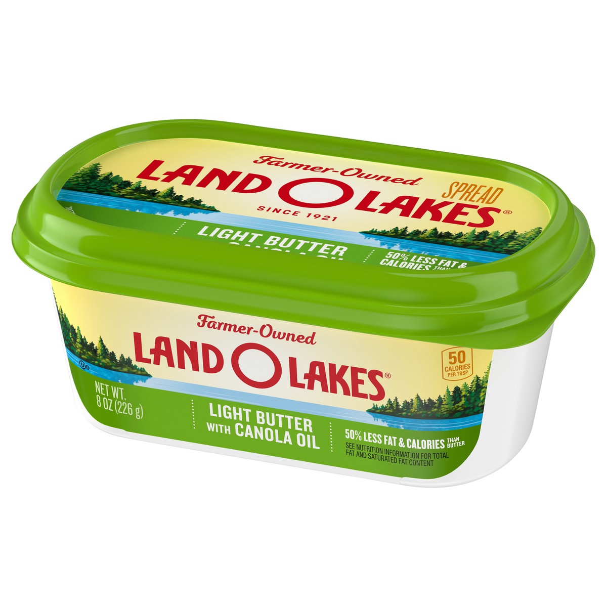 slide 3 of 9, Land O'Lakes Land O' Lakes Light Butter Spread W/Canola Oil, 8 oz