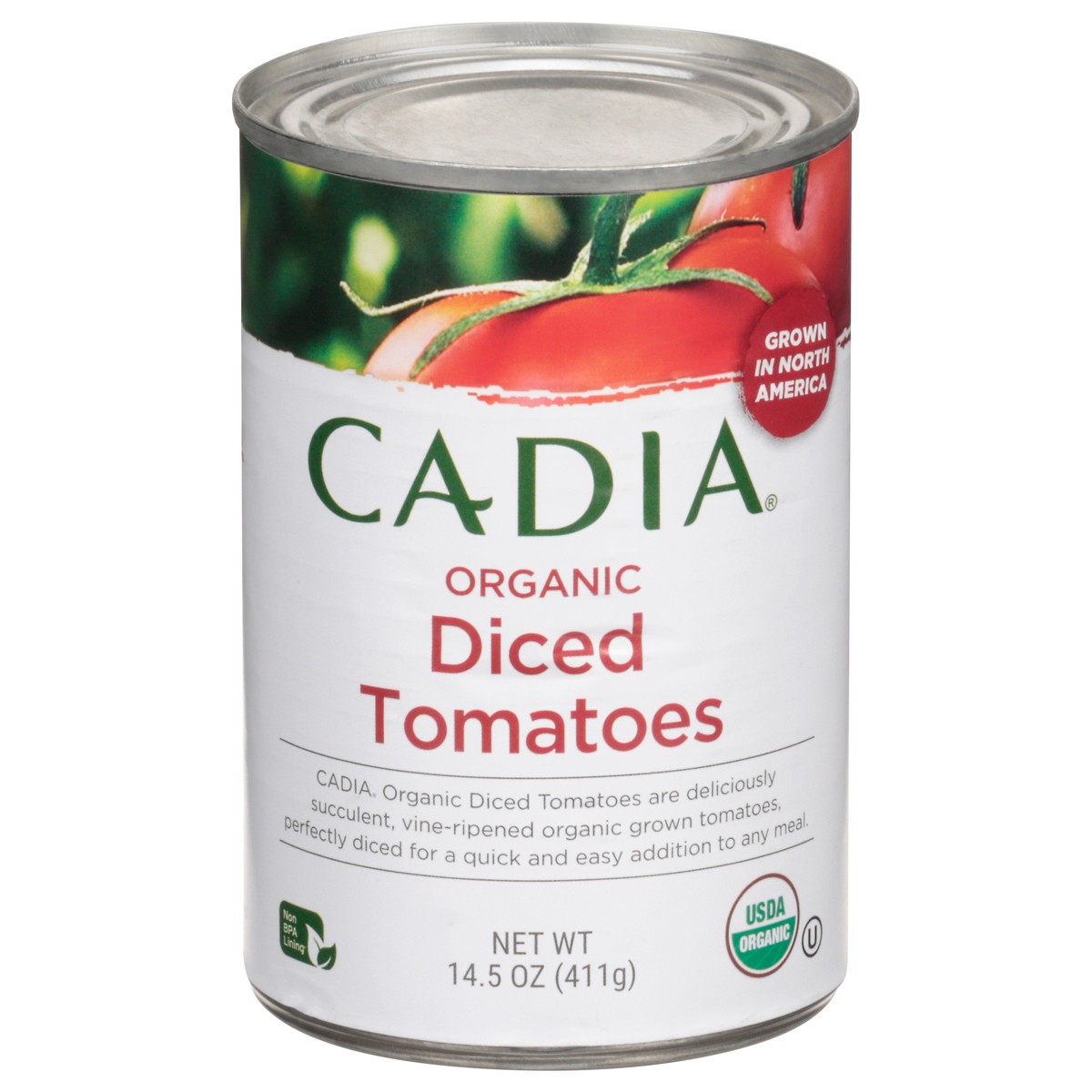 slide 2 of 13, Cadia Diced Organic Tomatoes 14.5 oz, 14.5 oz