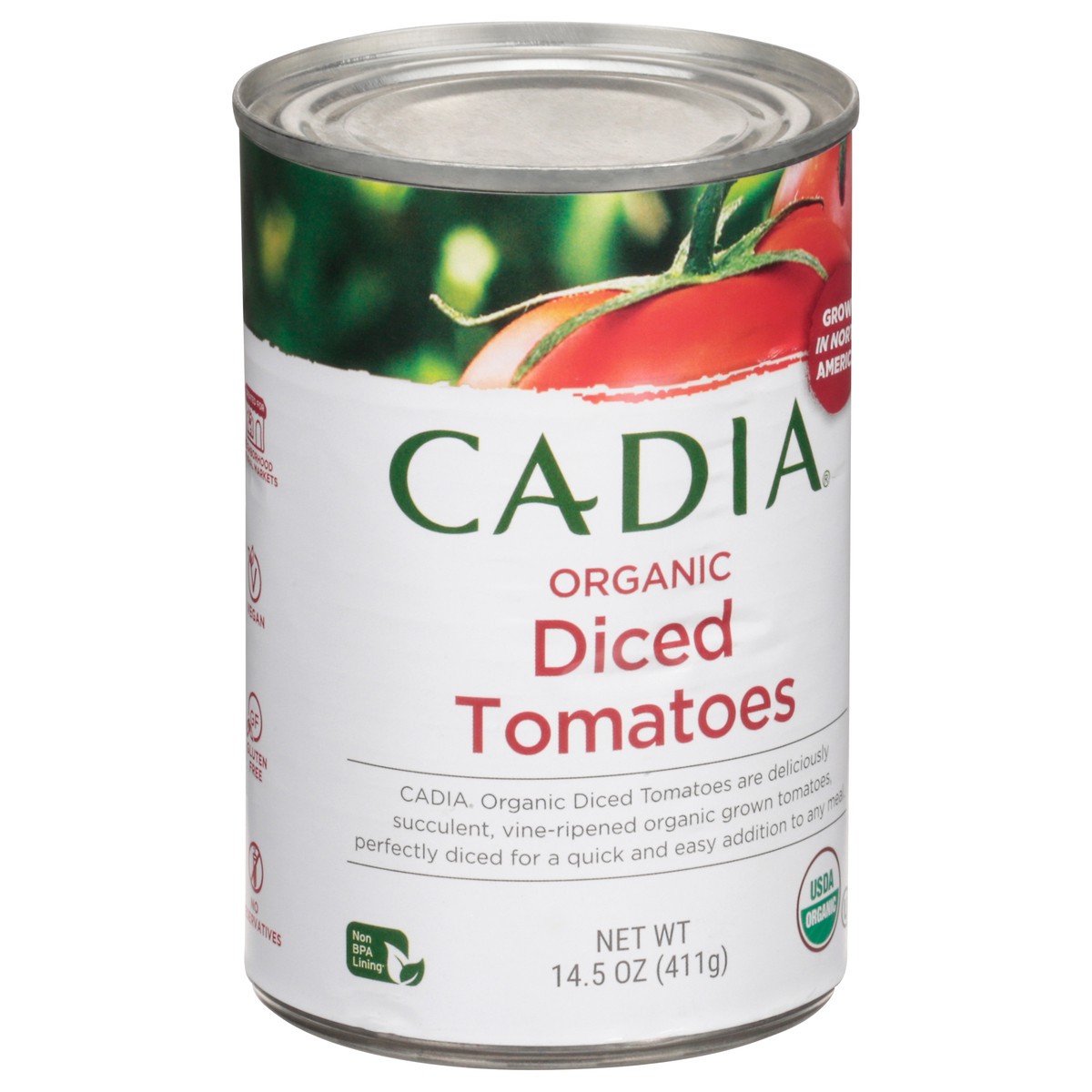 slide 7 of 13, Cadia Diced Organic Tomatoes 14.5 oz, 14.5 oz