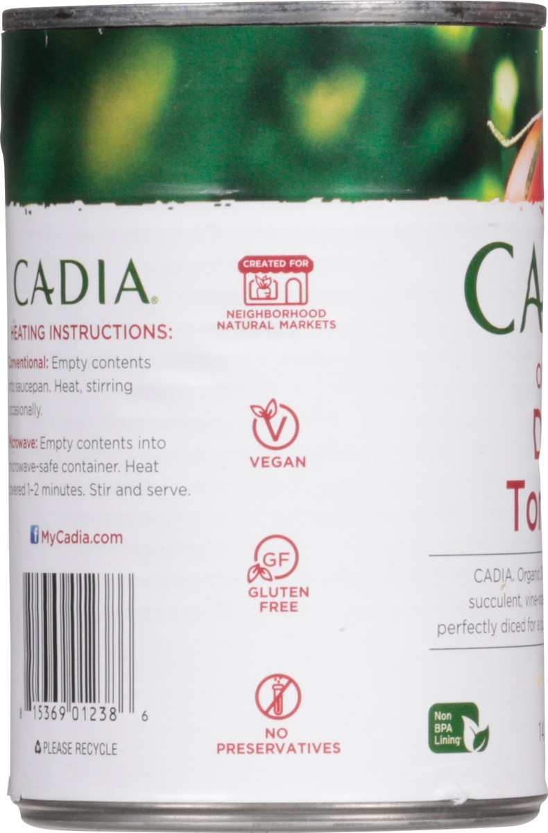 slide 8 of 13, Cadia Diced Organic Tomatoes 14.5 oz, 14.5 oz