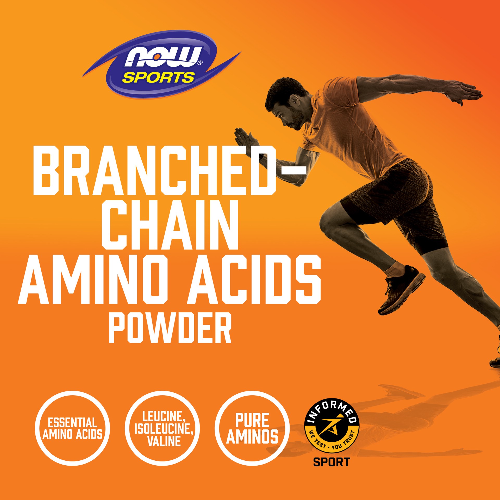 slide 5 of 5, NOW Foods Branched-chain Amino Acid Powder, 1 ct