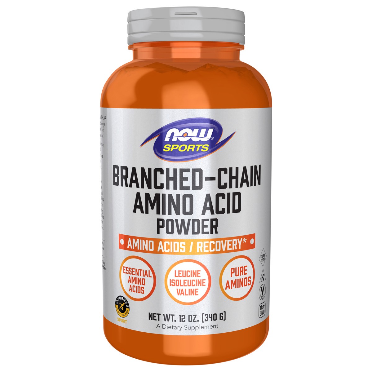 slide 1 of 5, NOW Branched Chain Amino Acid Powder - 12 oz., 1 ct