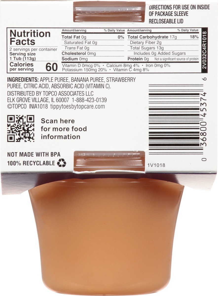 slide 9 of 9, Tippy Toes Apple Banana Strawberry Baby Food Stage 2 2 ea, 2 ct