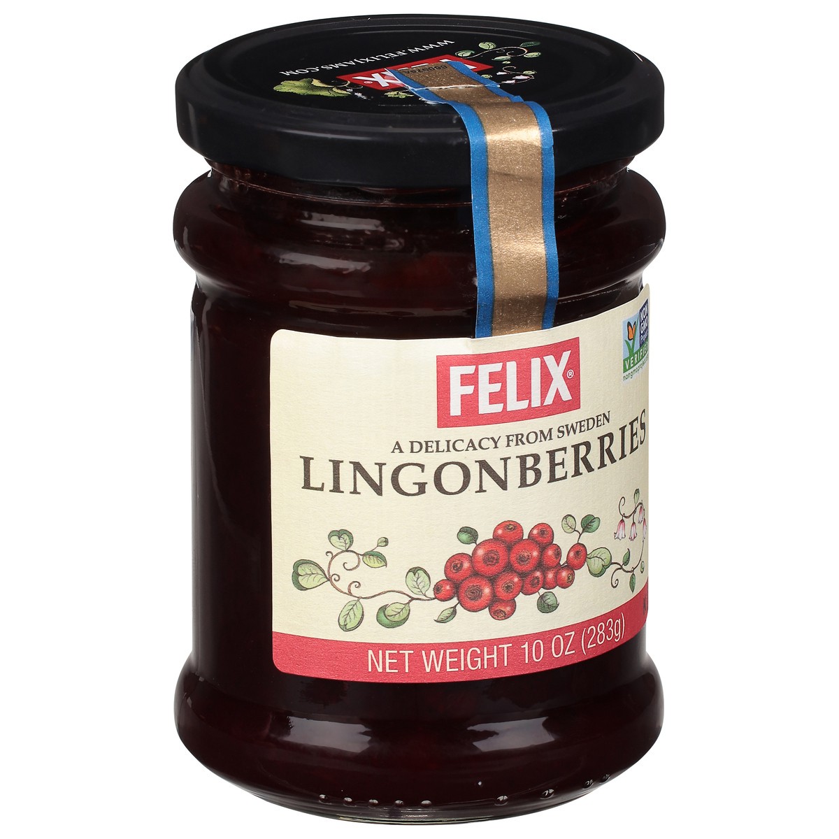 slide 2 of 9, Felix Lingonberries 10 oz, 