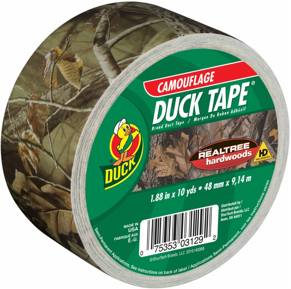 slide 1 of 1, Duck Brand Camo Print Duct Tape - Green, 1 ct