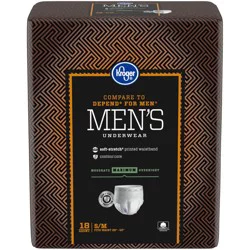 Kroger Maximum Absorbency Underwear For Men S-M
