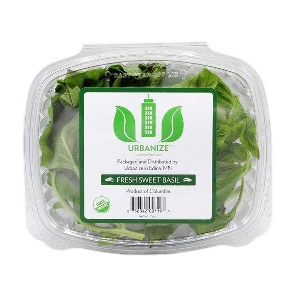 slide 1 of 1, Urbanize Farm Sweet Genovese Basil, Organic, 1.5 Ounce, 1.5 oz