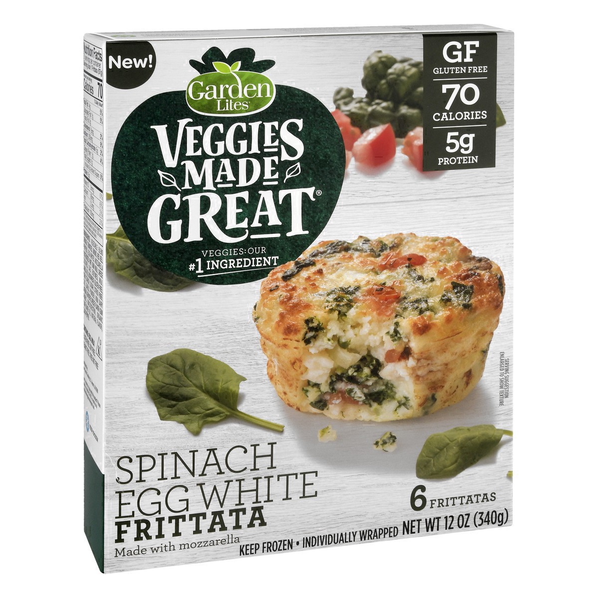 slide 30 of 76, Veggies Made Great Spinach Egg White Frittata 6 ea, 6 ct