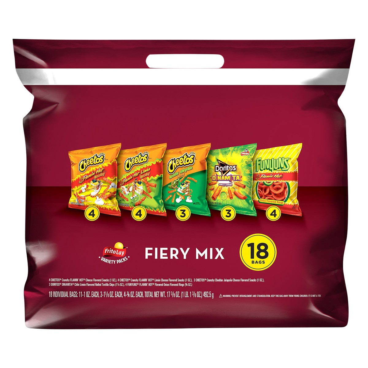 slide 4 of 6, Frito-Lay Snacks Fiery Mix 17.375 Oz 18 Count, 18 ct