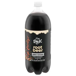 Big K Caffeine Free Zero Sugar Root Beer Soda - 2 liter