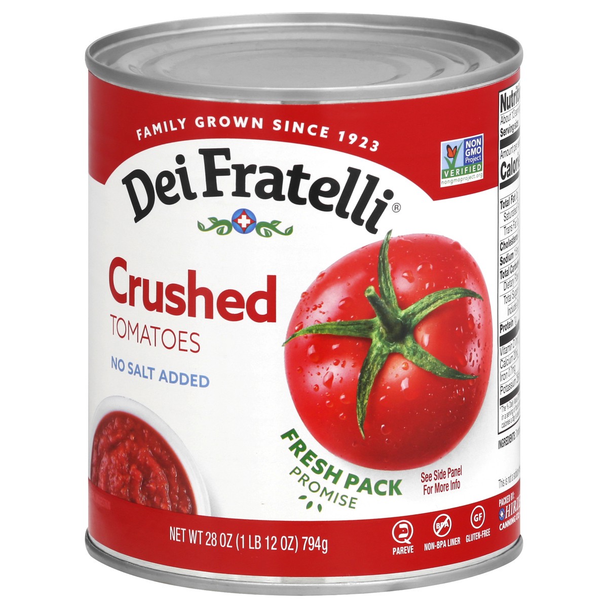 slide 3 of 9, Dei Fratelli No Salt Added Crushed Tomatoes, 28 oz