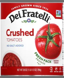 Dei Fratelli No Salt Added Crushed Tomatoes
