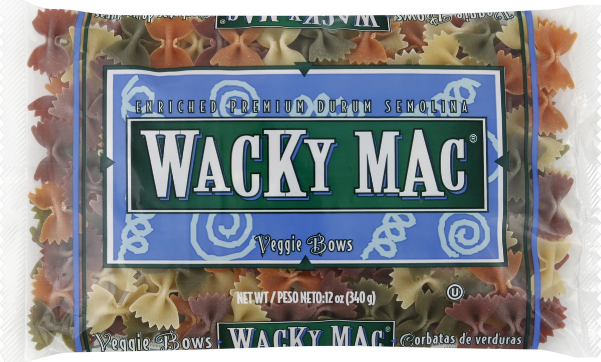 slide 5 of 5, Wacky Mac Veggie Bows, 12 oz
