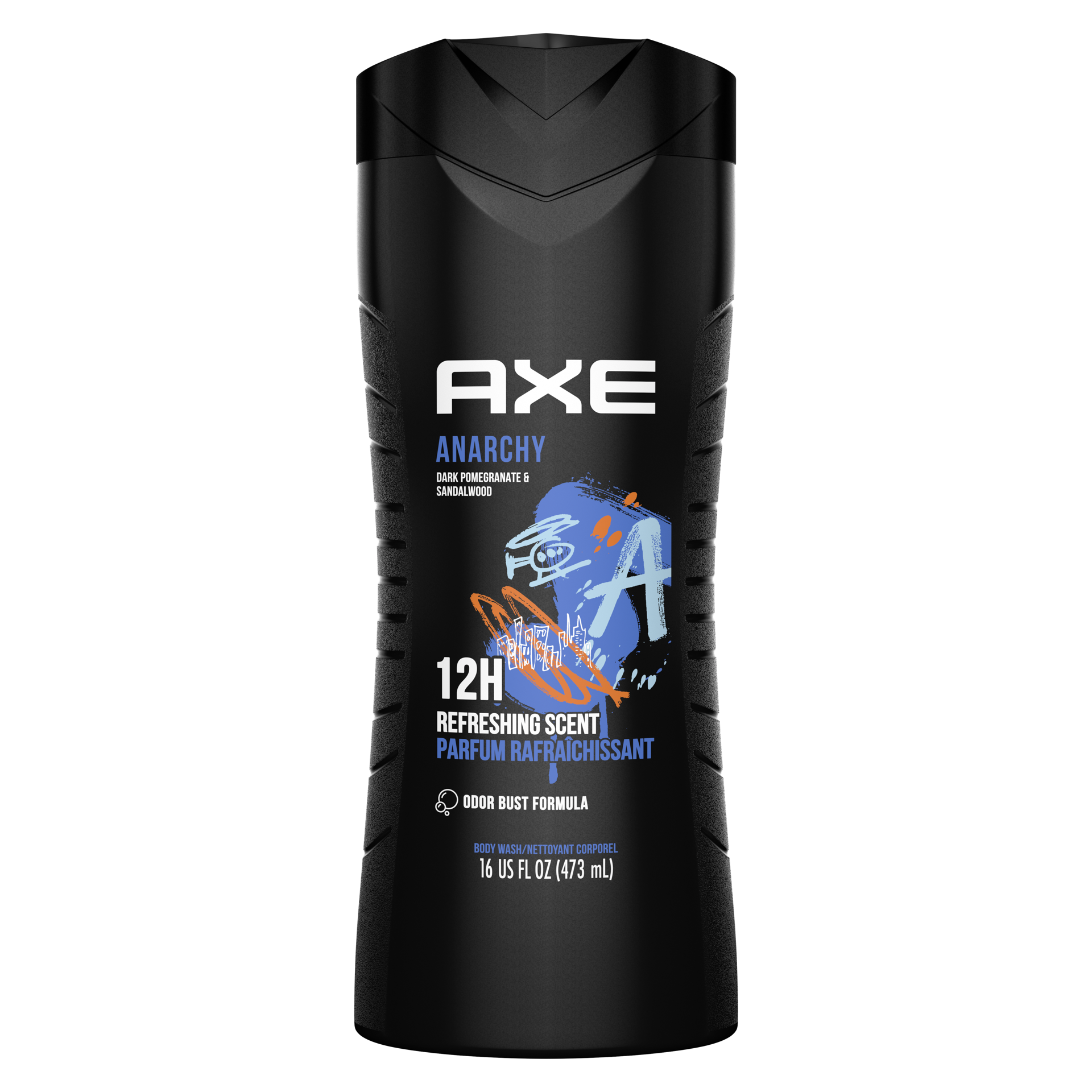 slide 5 of 5, AXE Body Wash Anarchy, 16 oz, 16 fl oz