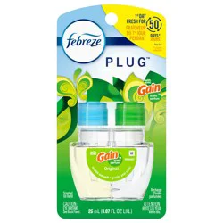 Febreze Plug In Air Freshener, Odor-Fighting Scented Oil Refill, Gain Scent, 1 Refills