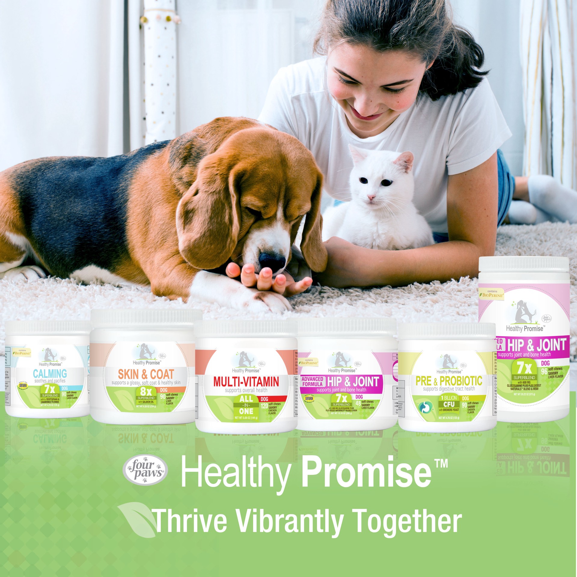 slide 7 of 9, Four Paws Healthy Promise Potty Mouth Tablets - Coprophagia Stool Eating Deterrent for Dogs 90 Count, 90 ct
