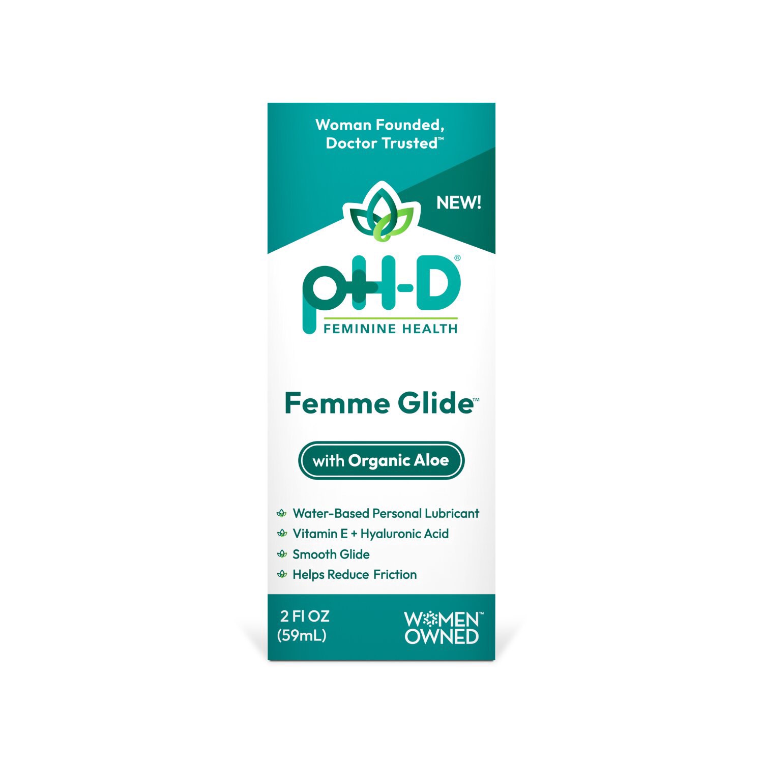 slide 1 of 1, pH-D Feminine Health Ph-D Femme Glide Personal Lubricant, 2 Oz, 2 oz