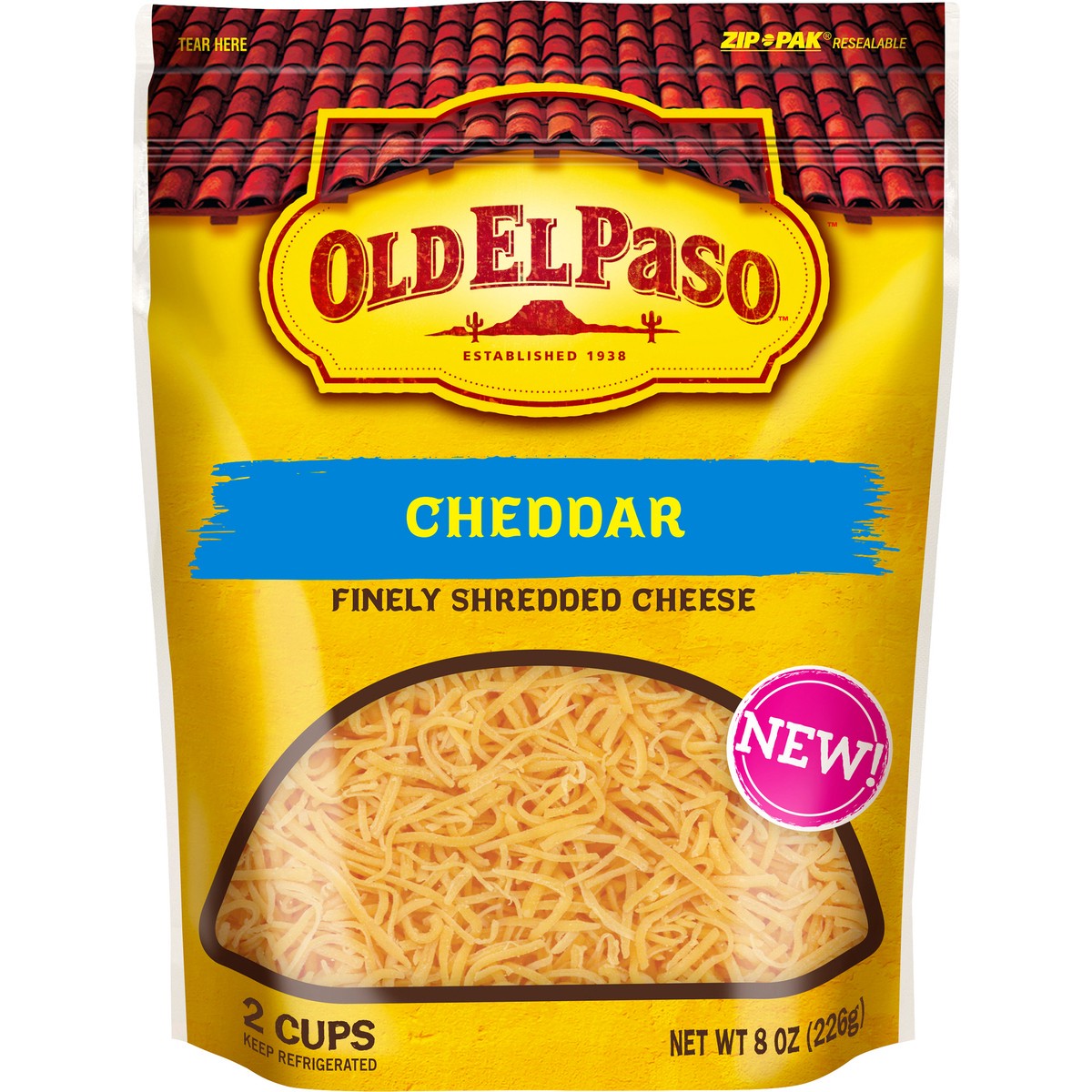 slide 2 of 5, Old El Paso Cheese, 8 oz