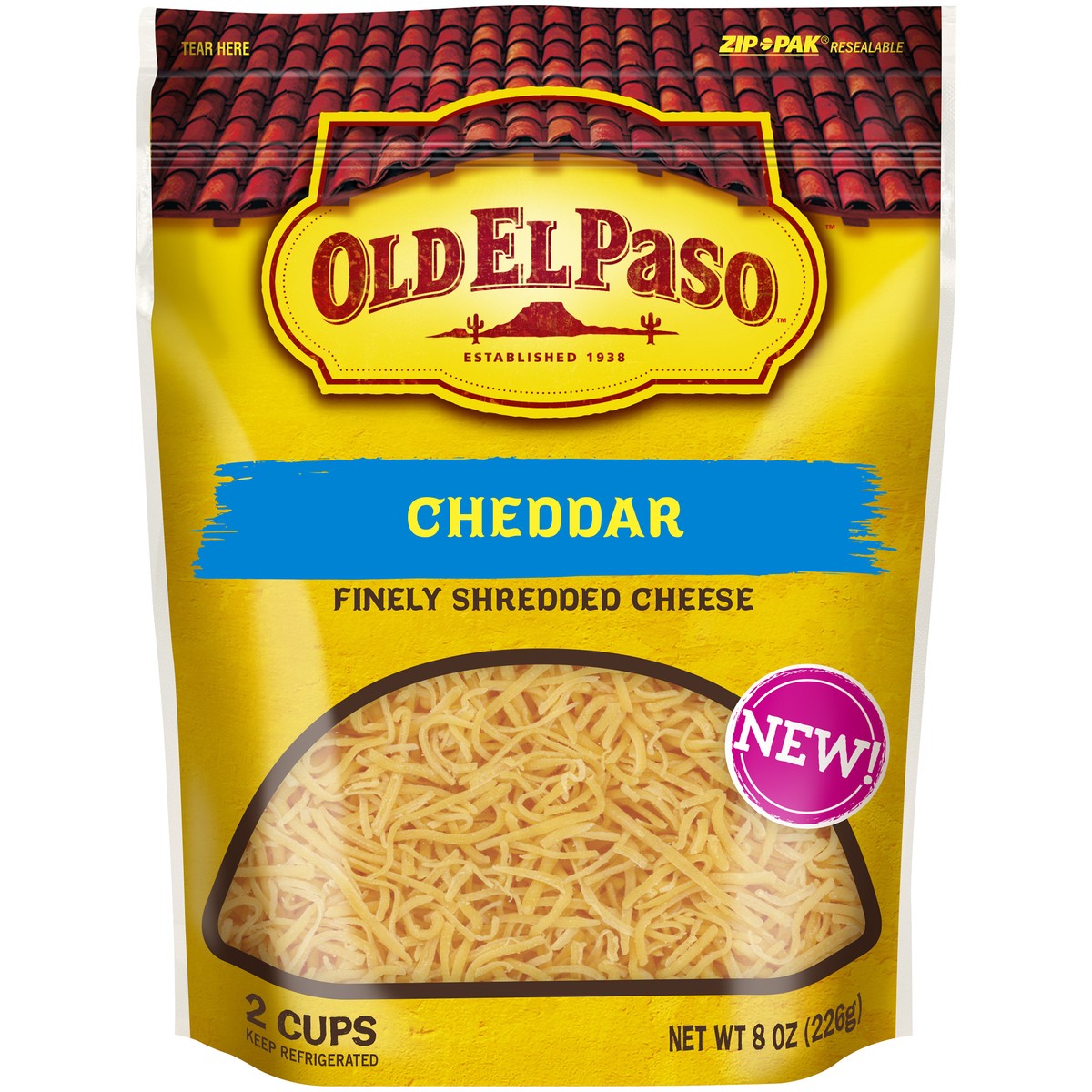 slide 5 of 5, Old El Paso Cheese, 8 oz