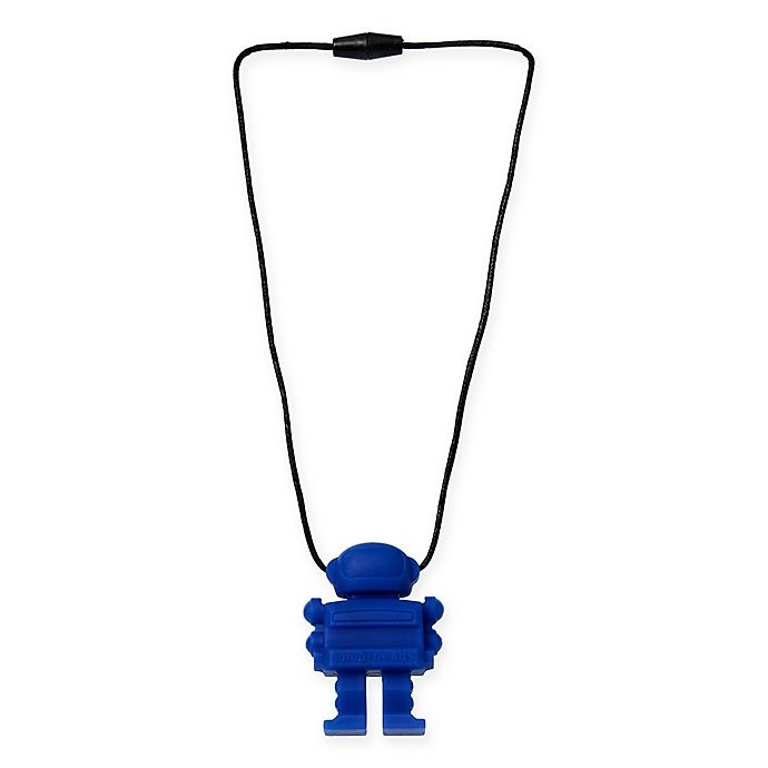 slide 1 of 2, chewbeads Juniorbeads Astronaut Pendant Necklace - Blue, 1 ct