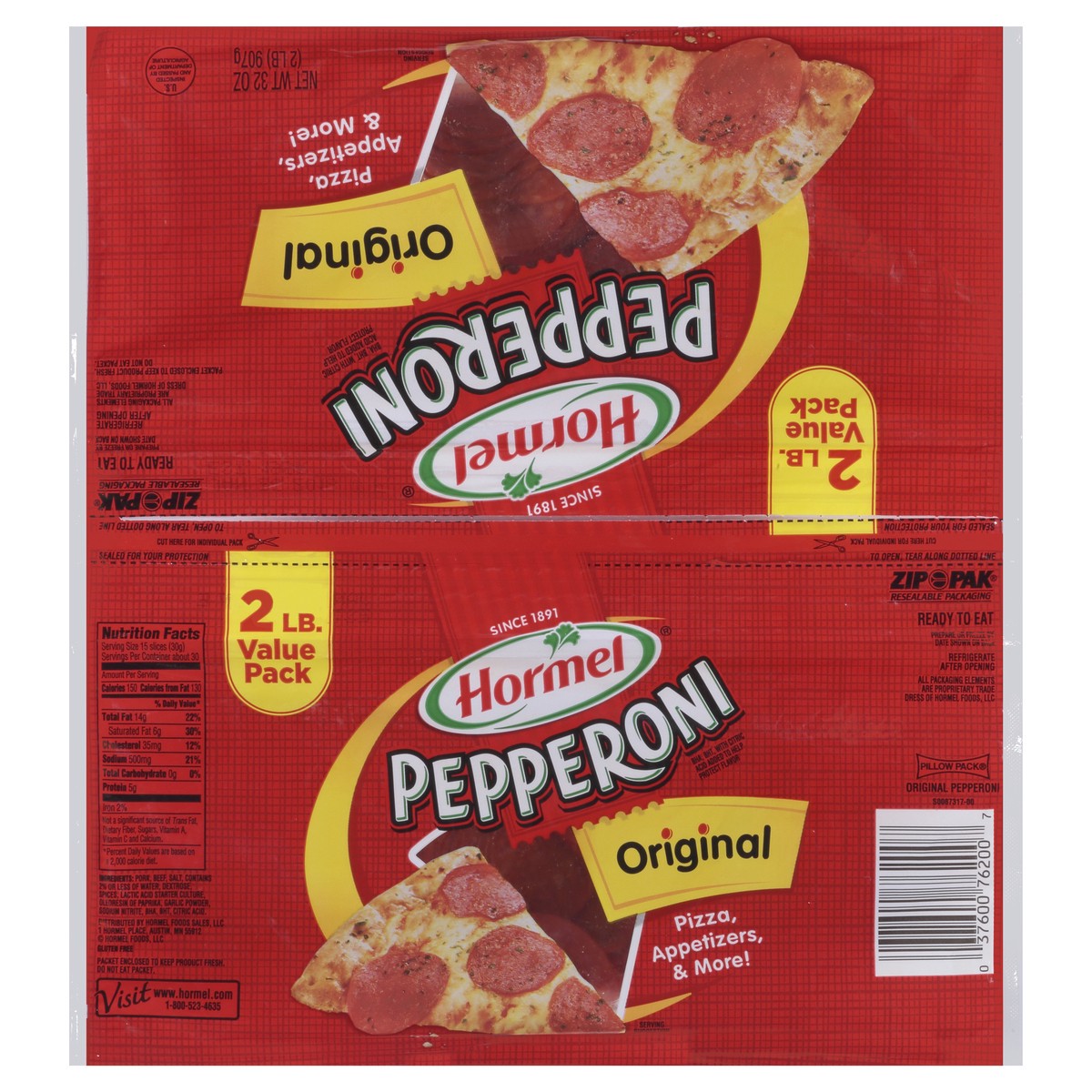 slide 11 of 12, Hormel Original Pepperoni 2 lb. Pack, 32 oz