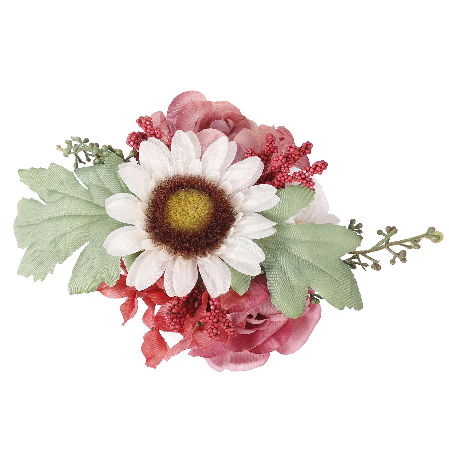 slide 2 of 2, 7" Pink Ranunculus & Hydrangea Mix In Ceramic Pot By Ashland, 6 in x 6 in x 7 in