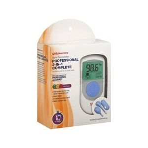 slide 1 of 1, CVS Pharmacy Professional 3-In-1 Complete Digital Thermometer, 1 ct