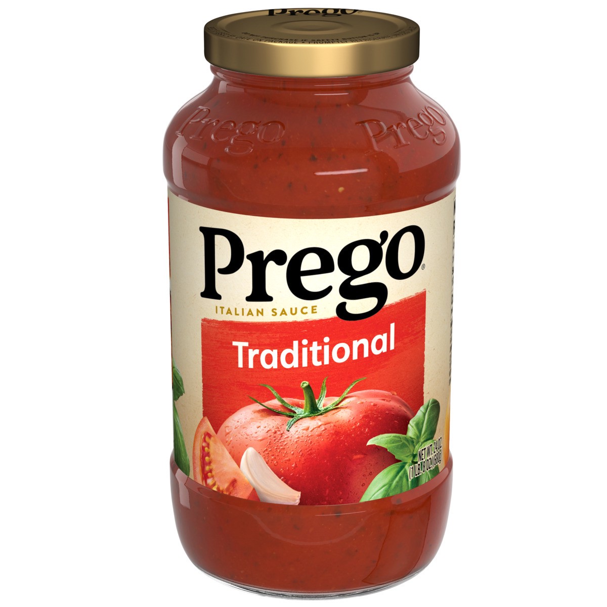 slide 1 of 1, Prego Traditional Pasta Sauce, 24 oz Jar, 24.000 oz