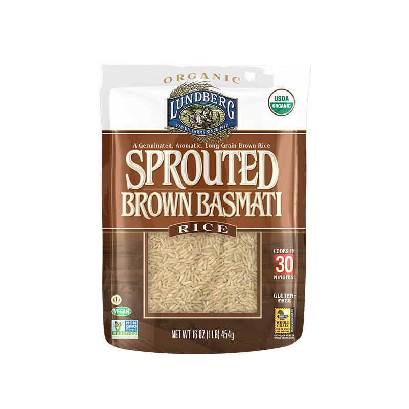 slide 1 of 1, Lundberg Sprouted Brown Basmati Rice, 16 oz