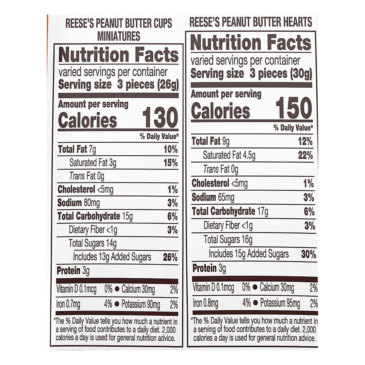 slide 6 of 8, Reese's Hearts & Miniatures Peanut Butter Milk Chocolate 25.2 oz, 25.20 oz