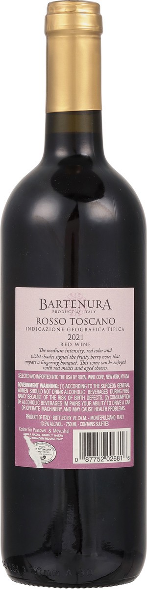 slide 5 of 9, Bartenura Rosso Toscano, 750 ml