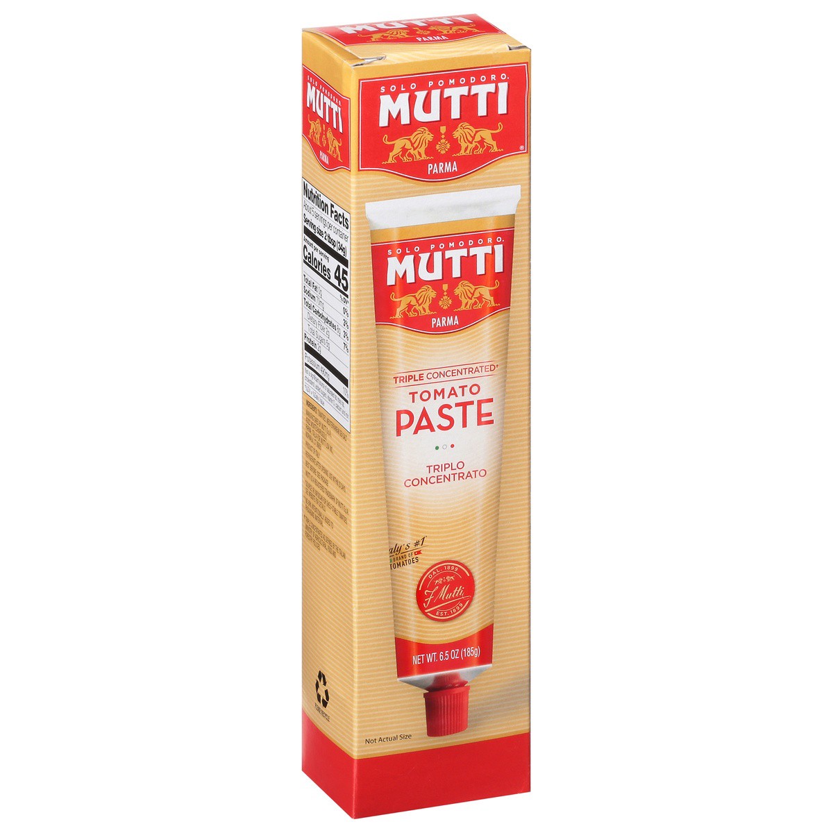 slide 1 of 1, Mutti Triple Concentrated Tomato Paste 6.5 oz, 6.5 oz