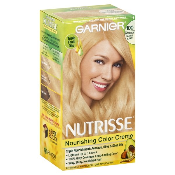 slide 1 of 1, Garnier Natural Blonde Hair Color Creme, Extra Light, 1 ct