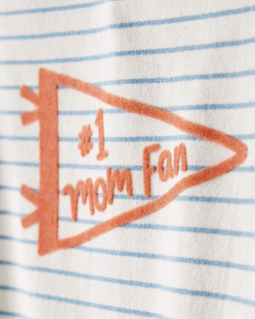 slide 3 of 3, Carter's Carters Baby Boy Mom Fan Long-Sleeve Graphic Bodysuit Multi 9M, 1 ct