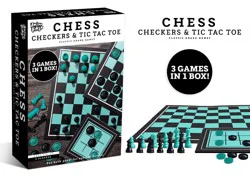 Anker Play Chess Checkers & Tic Tac Toe Classic Board Games