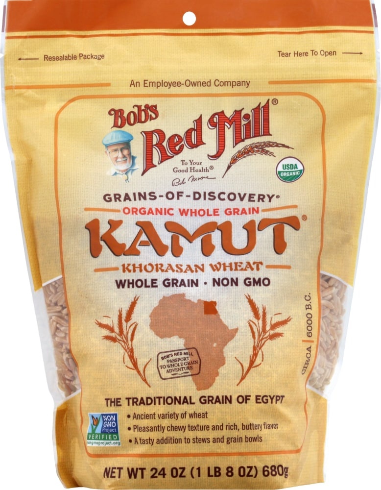 slide 1 of 1, Bob's Red Mill Kamut Khorasan Wheat, Organic, Whole Grain, 24 oz