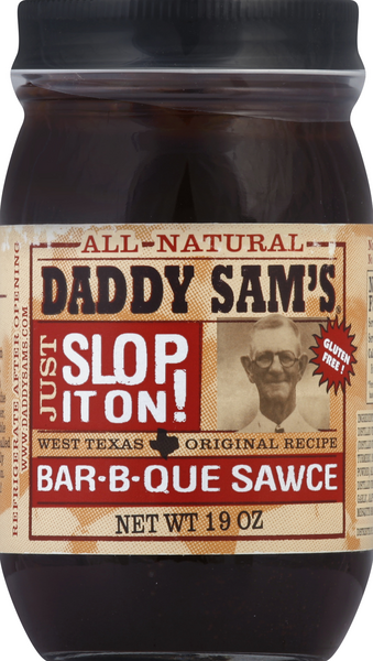 slide 1 of 1, Daddy Sam's Original Bar-B-Que Sawce, 19 oz
