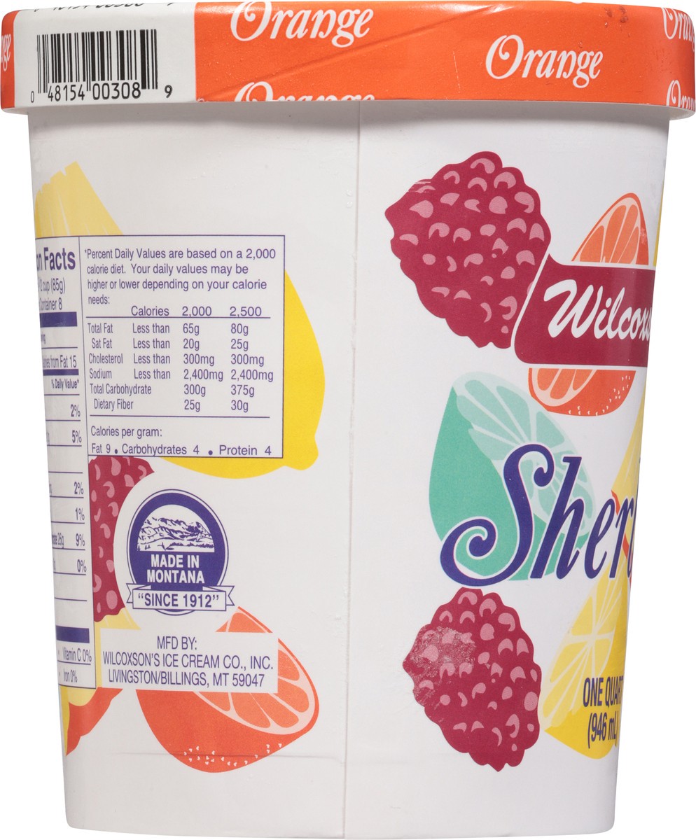 slide 4 of 14, Wilcoxson's Orange Sherbet 1 qt, 1 qt