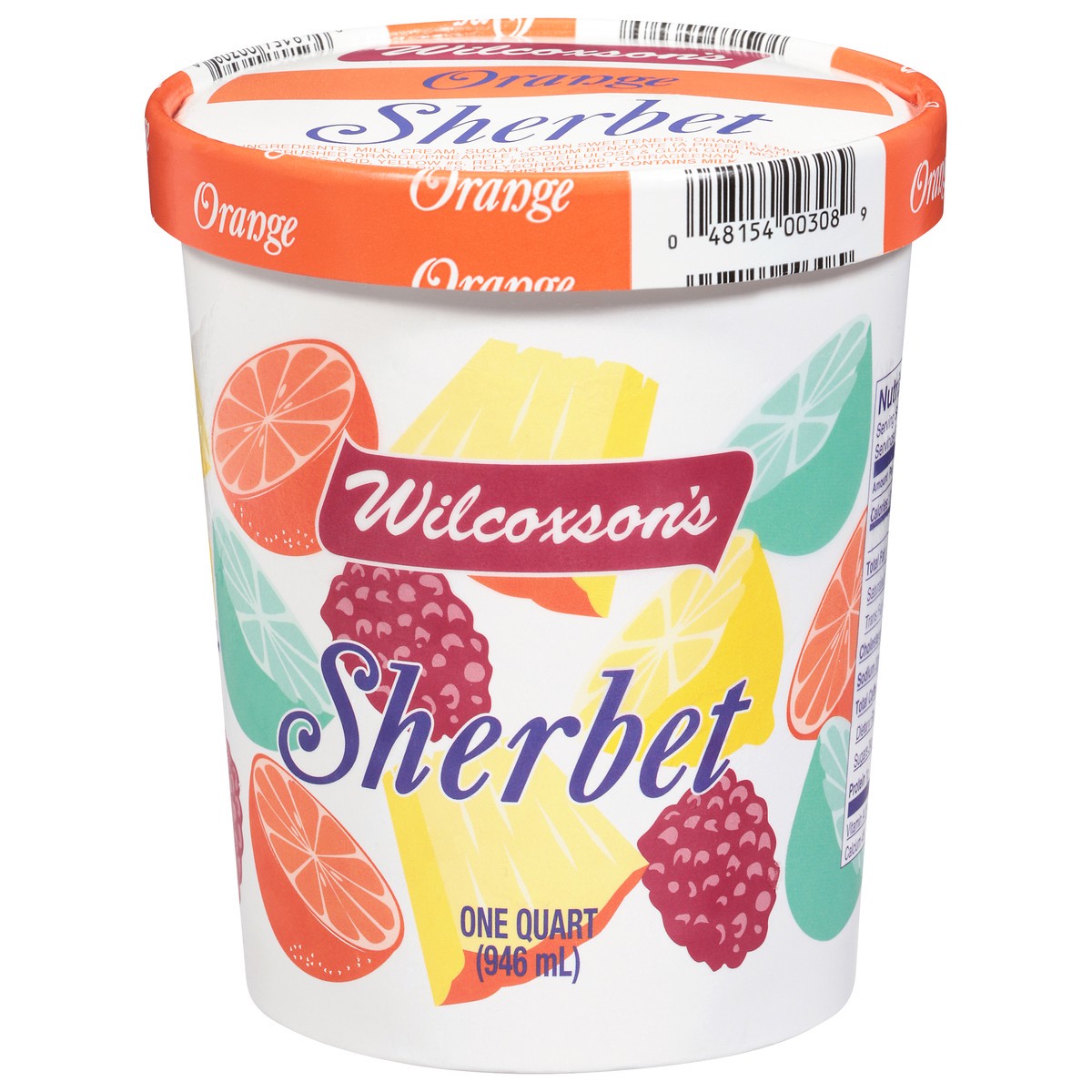 slide 9 of 14, Wilcoxson's Orange Sherbet 1 qt, 1 qt