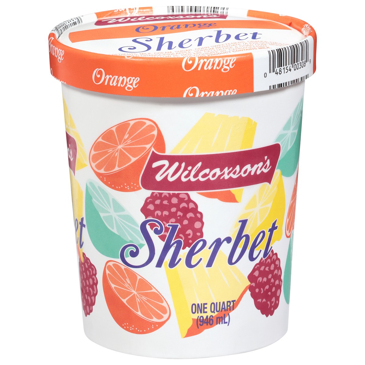 slide 12 of 14, Wilcoxson's Orange Sherbet 1 qt, 1 qt