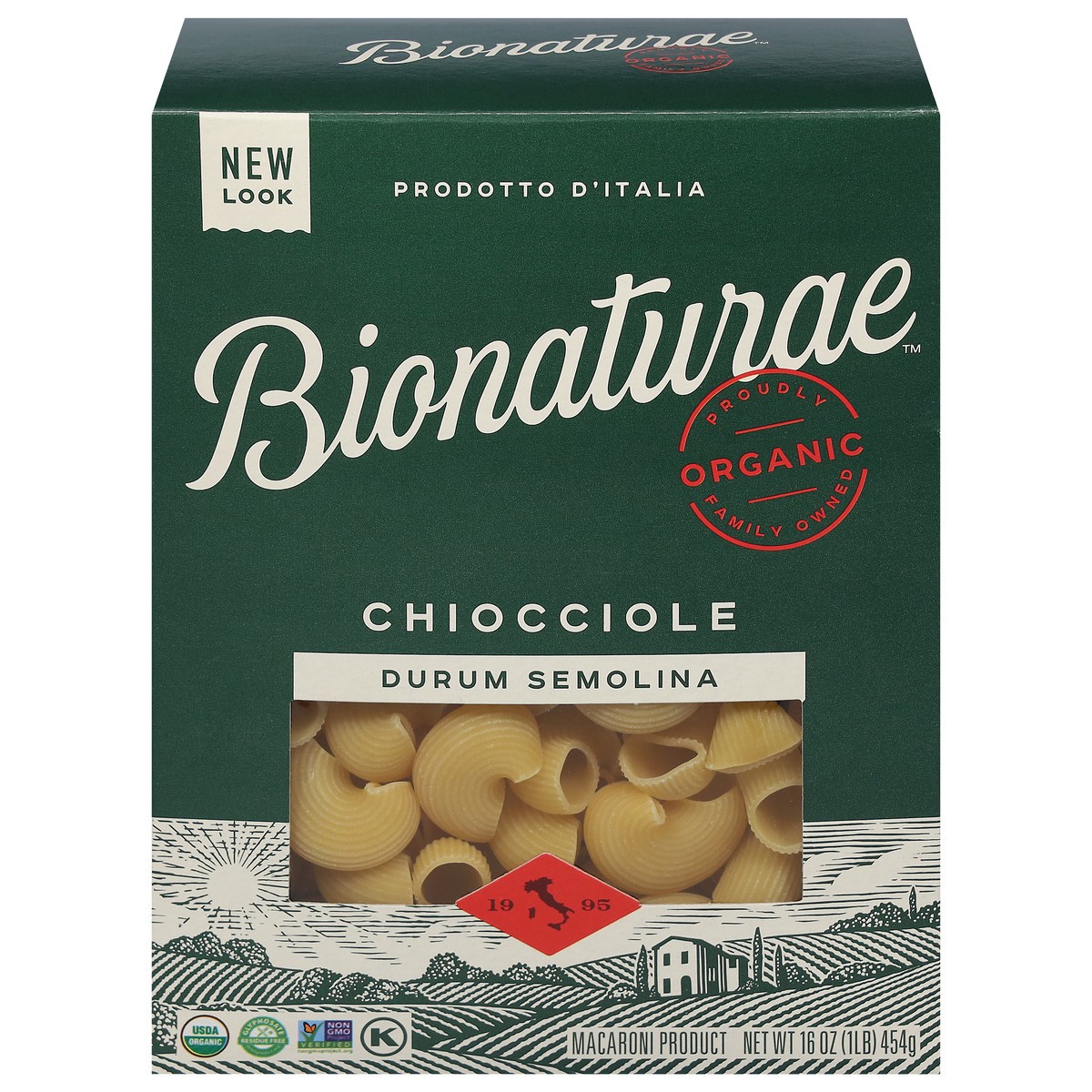 slide 1 of 10, bionaturae 100% Organic Durum Semolina Chiocciole 16 oz, 16 oz