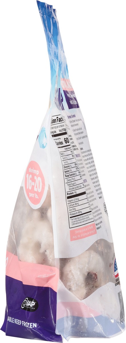 slide 9 of 13, First Street Shrimp 16/20 Raw Tail-On, 2 lb