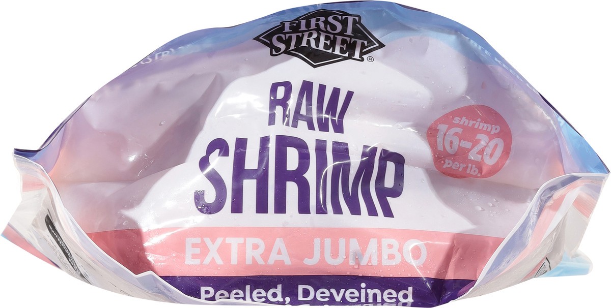 slide 11 of 13, First Street Shrimp 16/20 Raw Tail-On, 2 lb