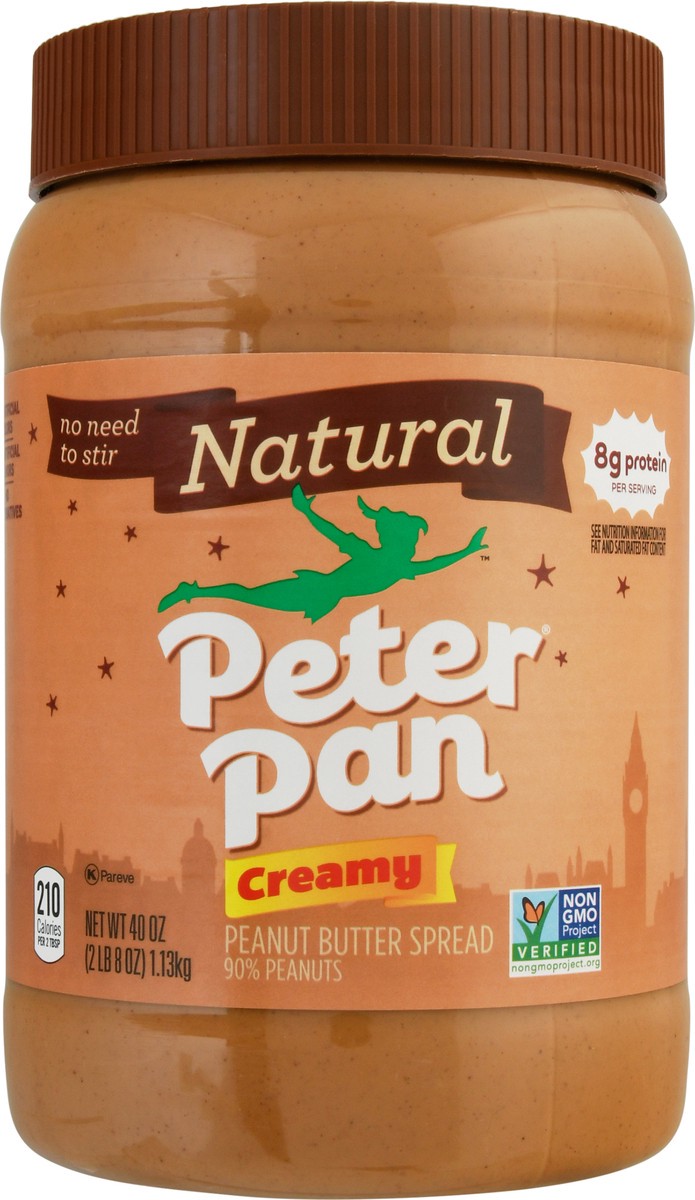 slide 1 of 14, Peter Pan Creamy Peanut Butter Spread - 40 oz, 40 oz