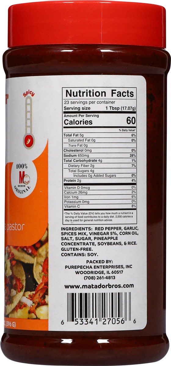 slide 11 of 14, El Matador Adobada Pastor 14 oz, 14 oz