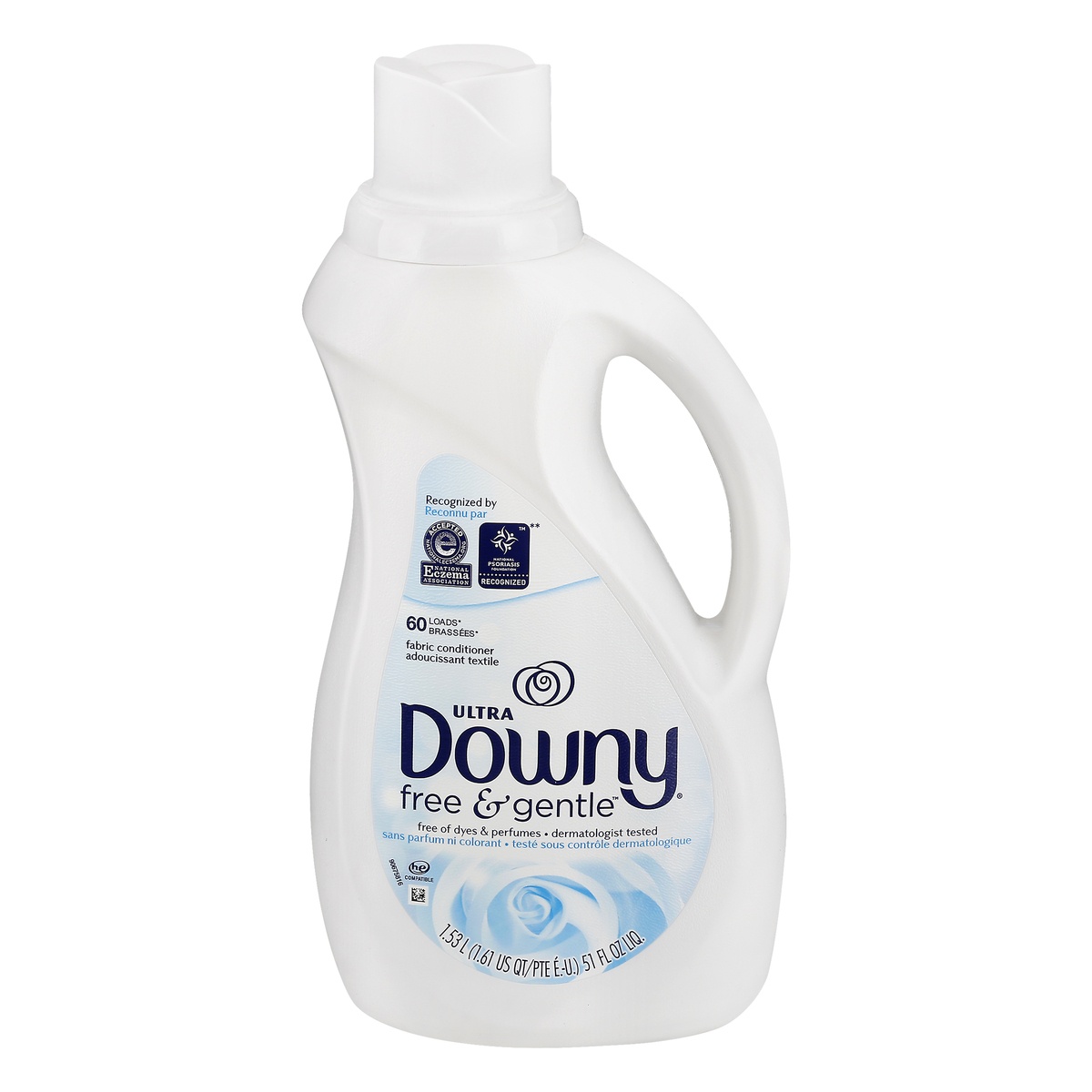 slide 1 of 4, Downy Ultra Free & Gentle Fabric Conditioner 1.53 lt, 