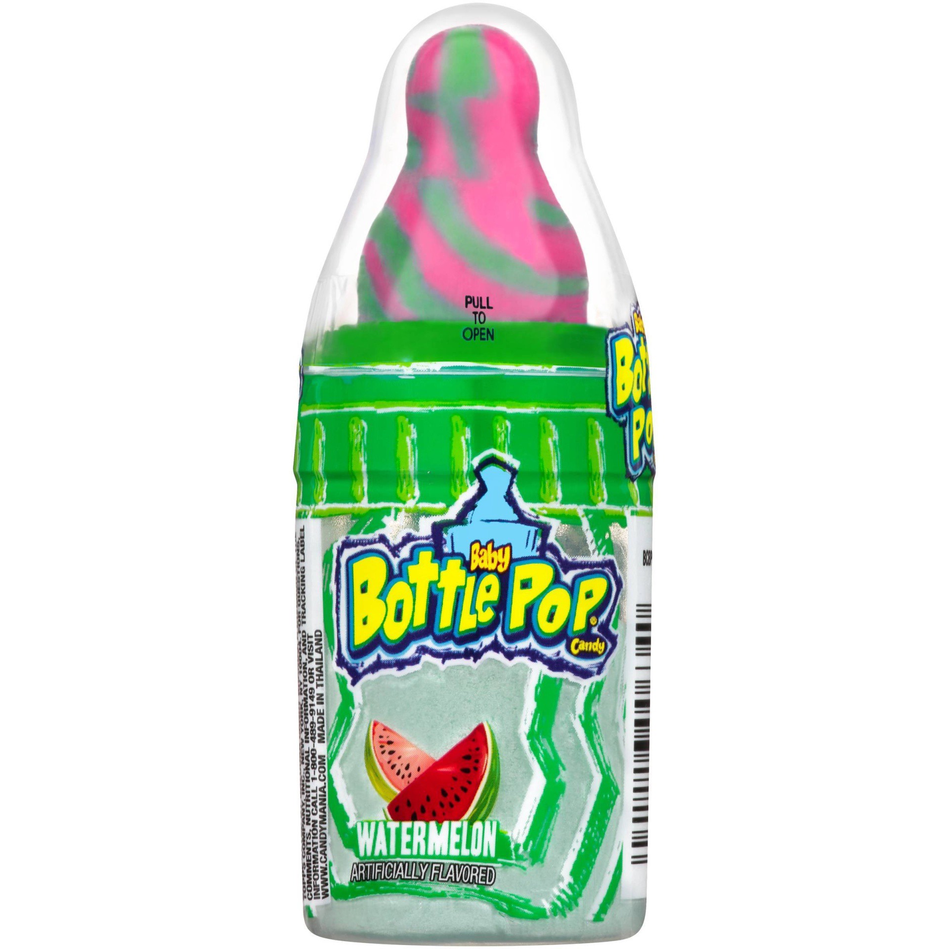 slide 1 of 2, Baby Bottle Pop Watermelon Candy 1.1 oz, 1.1 oz