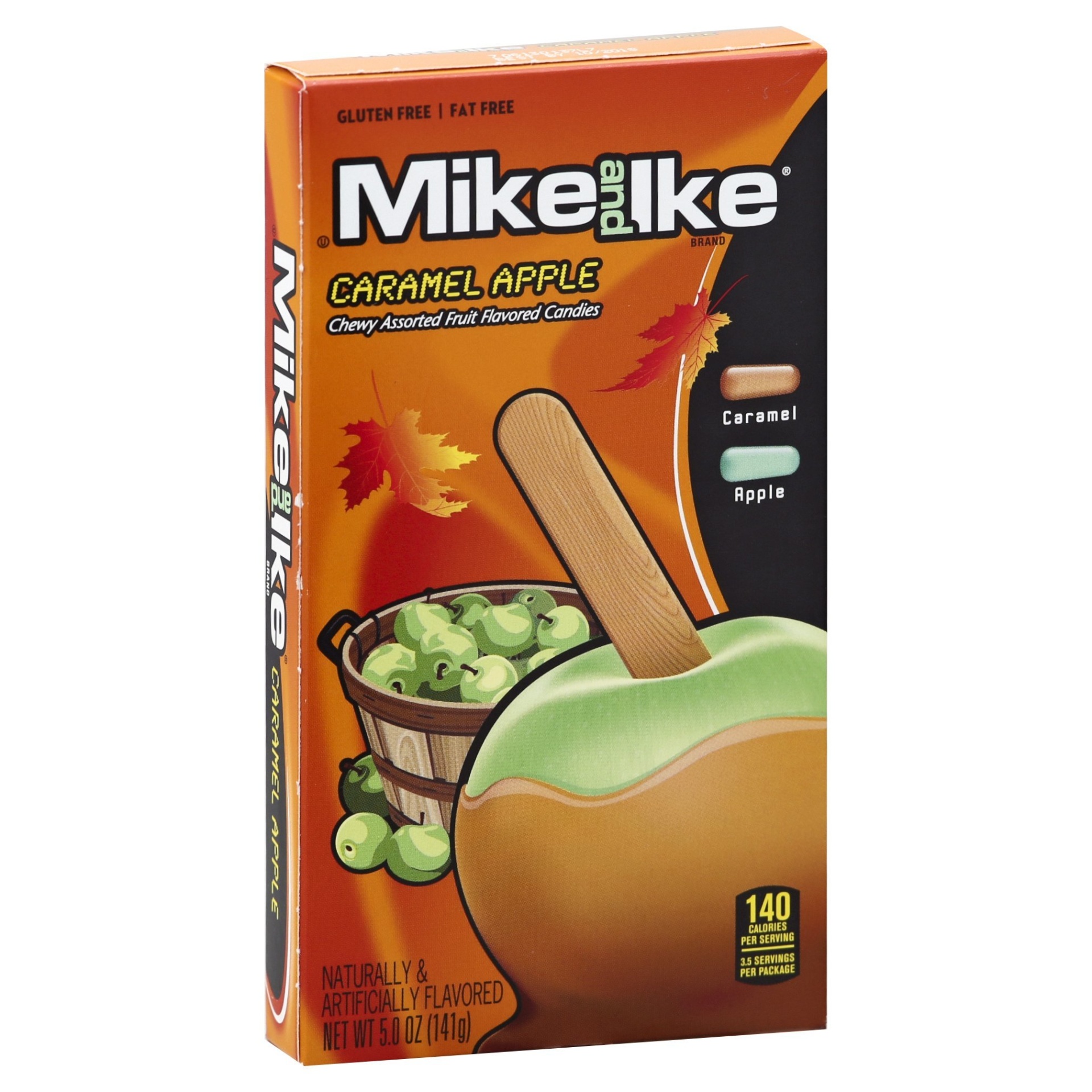 slide 1 of 1, Mike and Ike Halloween Caramel Apple, 5 oz